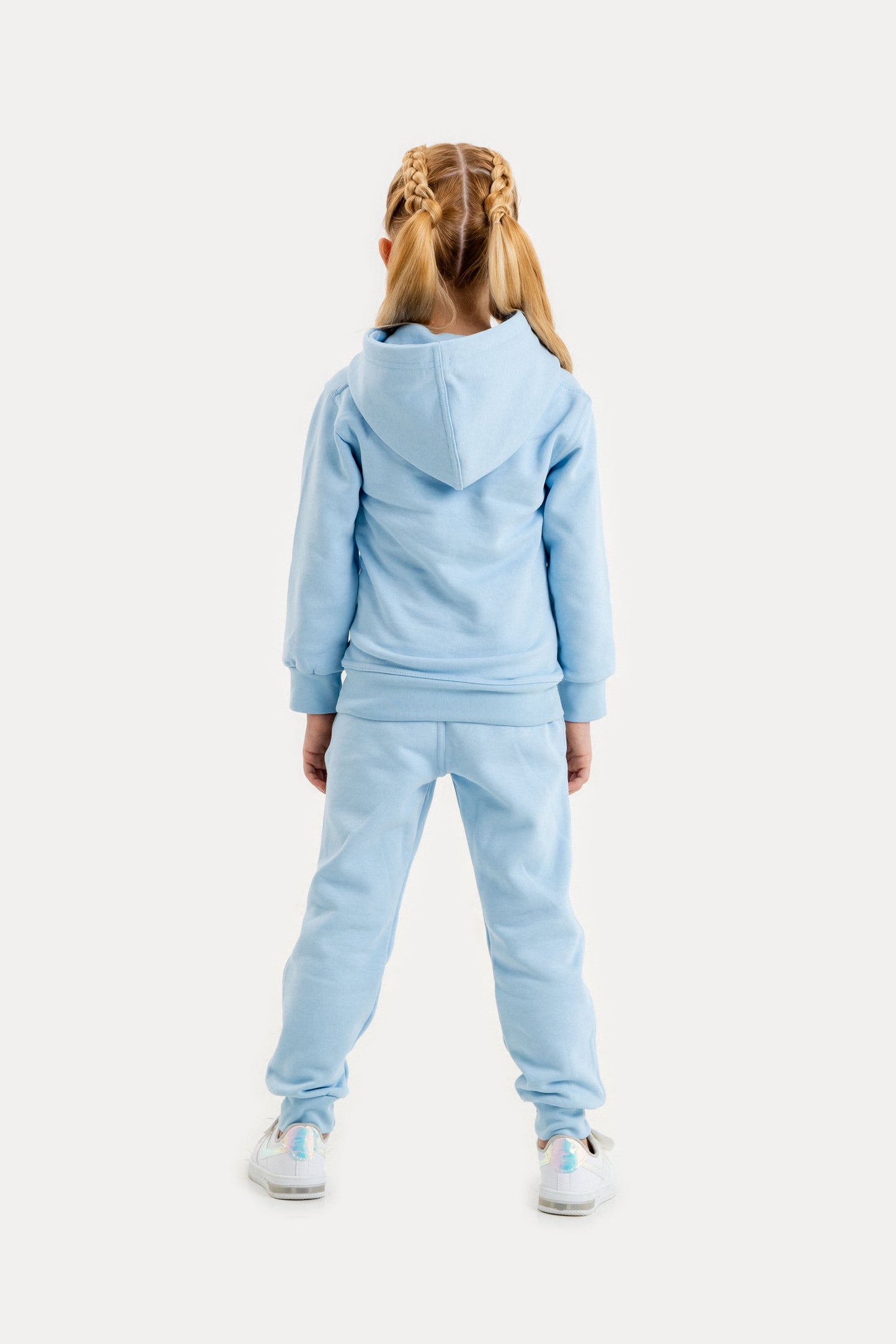 Fleece Hoodie Set - Sky Blue