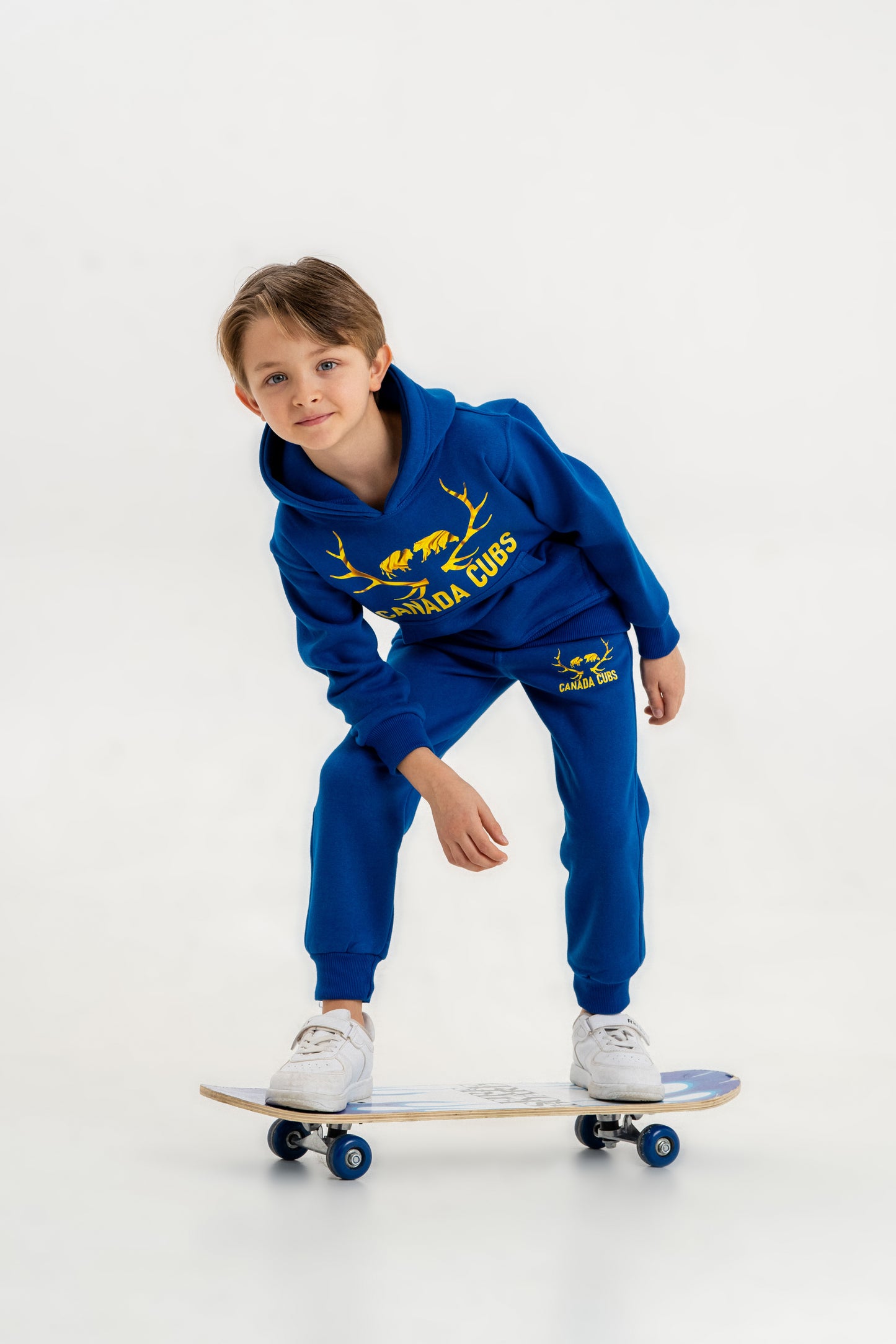 Fleece Hoodie Set - Blue