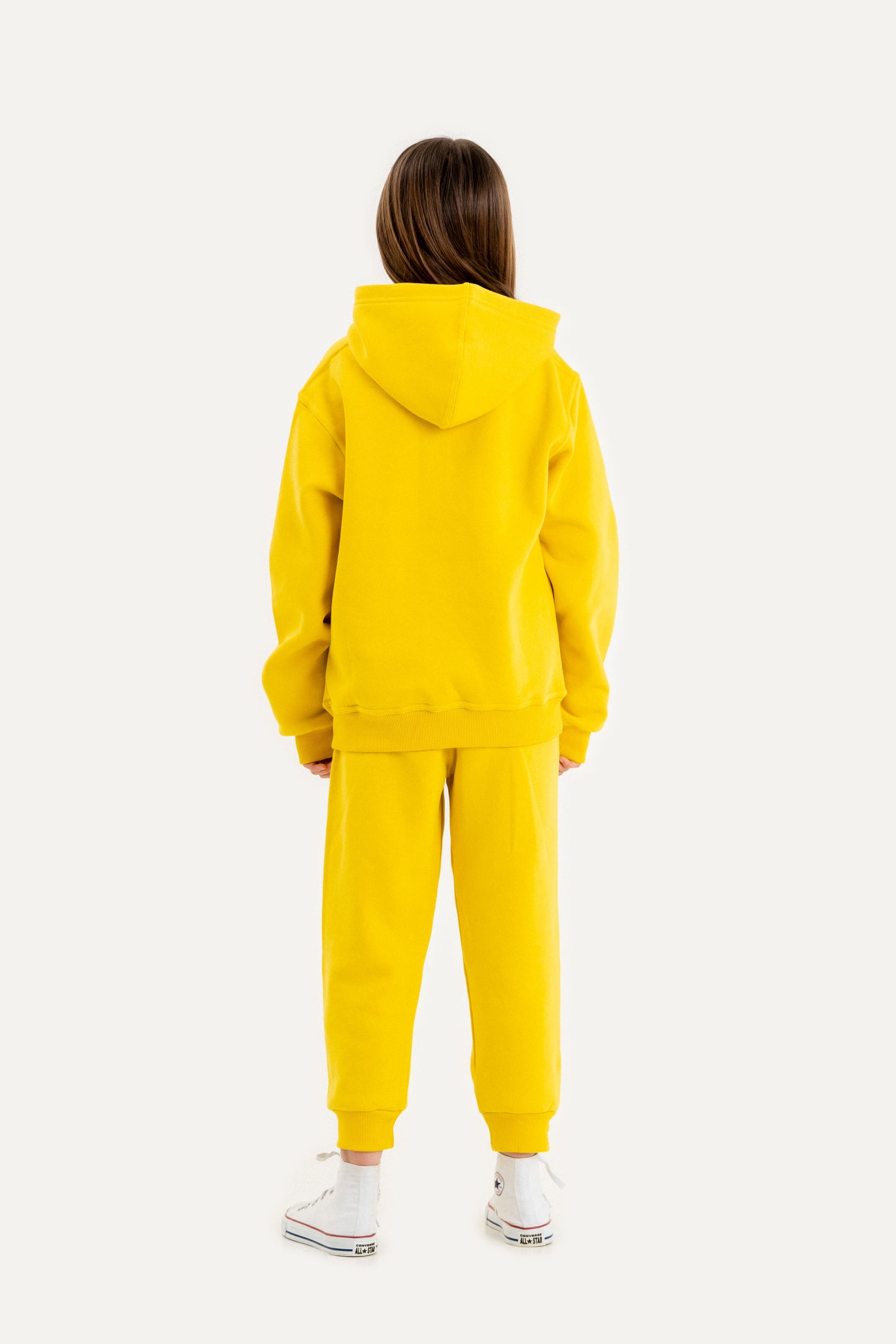 Fleece Hoodie Set - Yellow